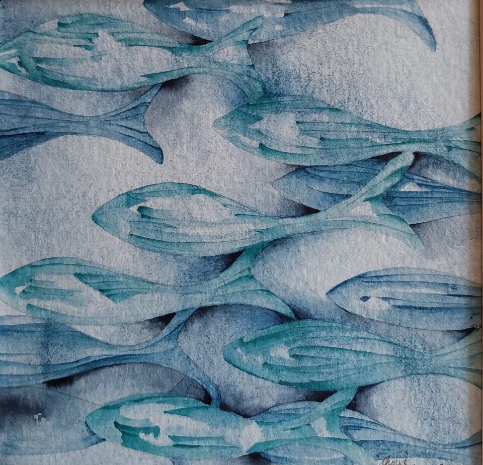 Aquarell Save the Ocean 5